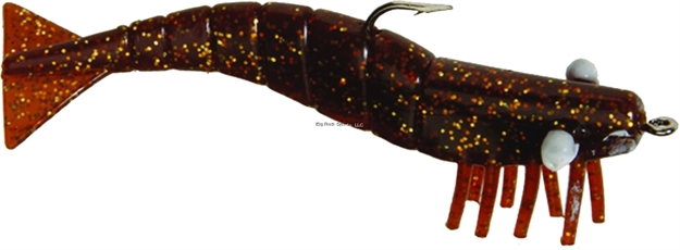 Picture of Doa Shrimp Lure, 4", 1/2 Oz, Rootbeer/Gold Glitter, 1/Pack