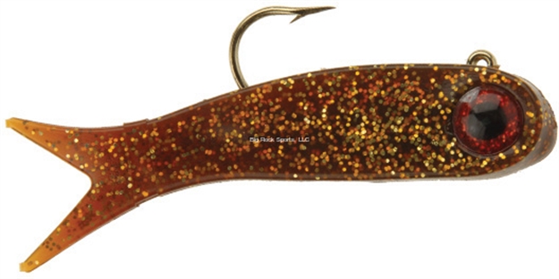 Picture of Doa Terroreyz Jighead, 1/4 Oz, Rootbeer/Gold Glitter, 3/Pack