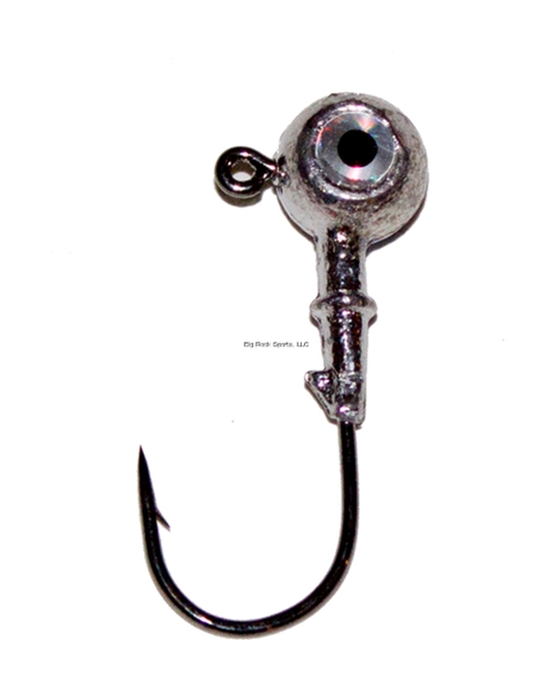 Picture of Dockside Black Platinum Jighead, 3/8 Oz, Unpainted