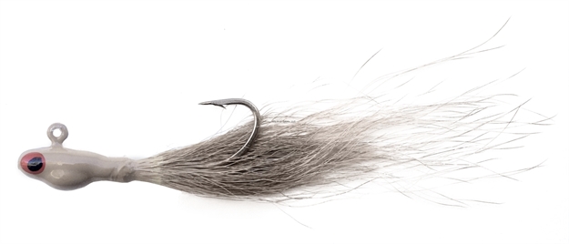 Picture of Dons Jigs Pot Bellie Bucktail Jig, 1/4 Oz, Tan/Tan Head
