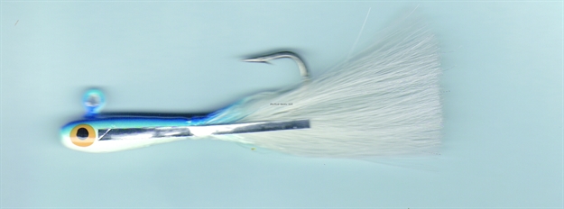 Picture of Dons Jigs Pot Bellie Jig, 1/4 Oz, Hair Yellow Tail/Firetiger Head