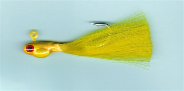 Picture of Dons Jigs Pot Bellie Jig, 3/8 Oz, Glitter Tail/White Head