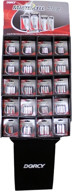 Picture of Dorcy 135 Piece Mastercell Alkaline Battery Display
