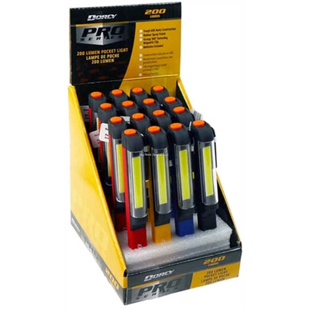 Picture of Dorcy Cob Magnetic Work Light, 180 Degree Swiveling Magnetic Clip, Rubber Spray Finish