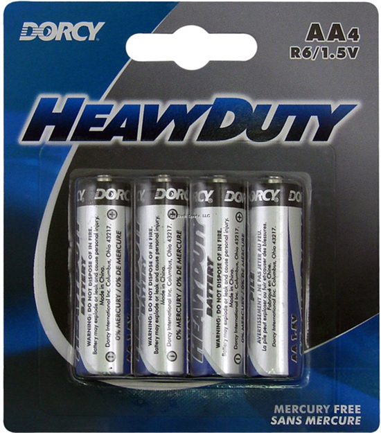 Picture of Dorcy Heavy Duty AA Batteries 4-Pack