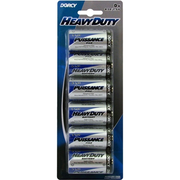 Picture of Dorcy Heavy Duty D Batteries 6-Pack