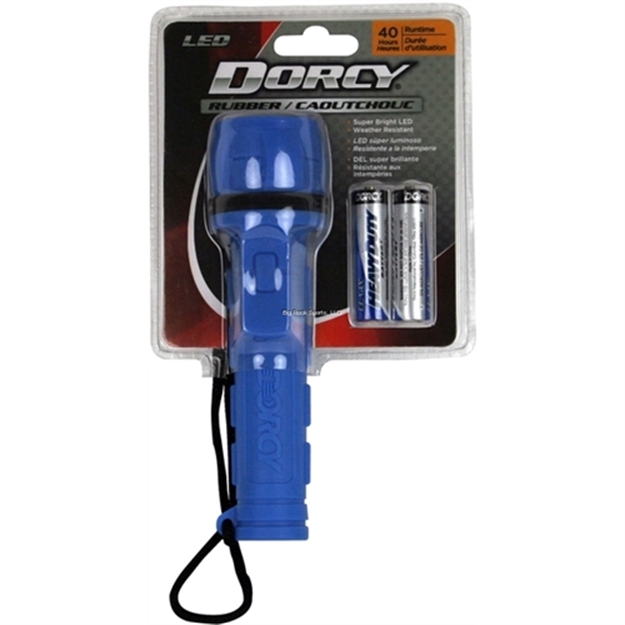 Picture of Dorcy Led Rubber Flashlight, Rubber Construction, Lanyand, Weather Resistant