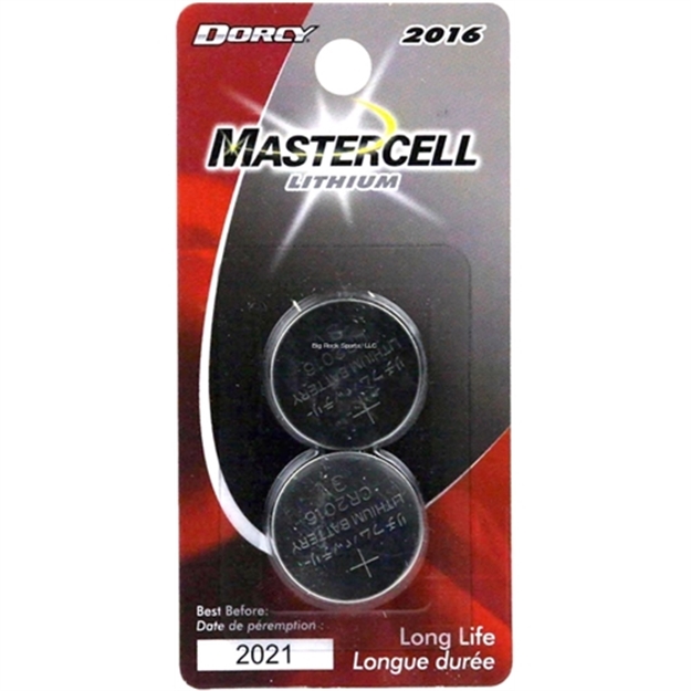 Picture of Dorcy Mastercell 2 Pack Lithium Coin Batteries 2016 3 Volts