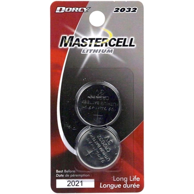 Picture of Dorcy Mastercell 2 Pack Lithium Coin Batteries 2032