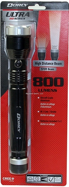 Picture of Dorcy MG Series 800 Lumen Flashlight,Air Craft Grade Aluminum, Weather Resistant,Beam Distance OF 296 Meters