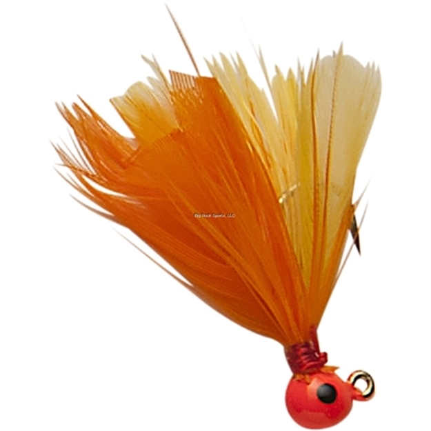 Picture of Double OO Flu-Flu Jig, 1/16 Oz, SZ 6 Hook, Orange/Orange & Yellow 63737