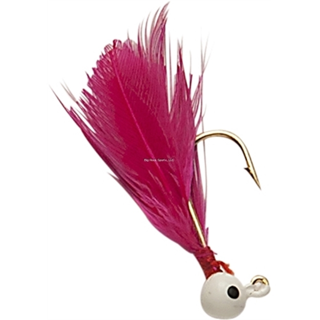 Picture of Double OO Flu-Flu Jig, 1/16 Oz, SZ 6 Hook, White/Pink 63135