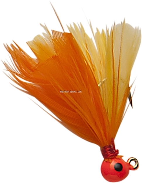 Picture of Double OO Flu-Flu Jig, 1/32 Oz, SZ 8 Hook, Orange/Orange & Yellow