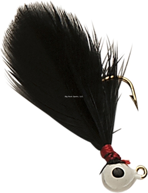 Picture of Double OO Flu-Flu Jig, 1/32 Oz, SZ 8 Hook, White/Black
