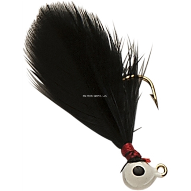 Picture of Double OO Flu-Flu Jig, 1/32 Oz, SZ 8 Hook, White/Black 62132