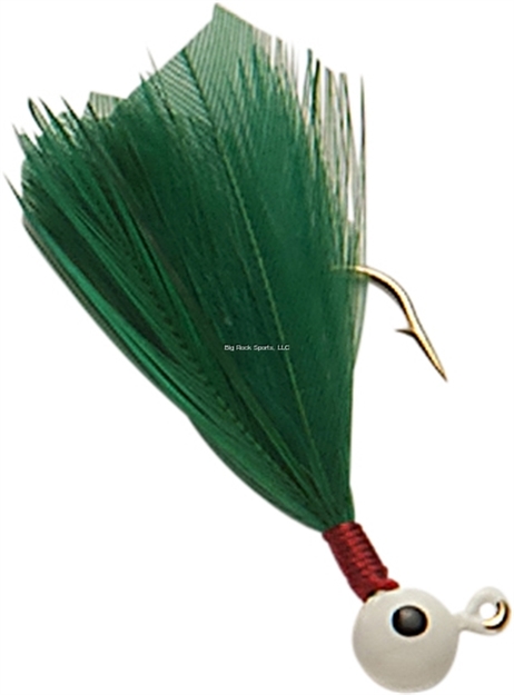 Picture of Double OO Flu-Flu Jig, 1/32 Oz, SZ 8 Hook, White/Green
