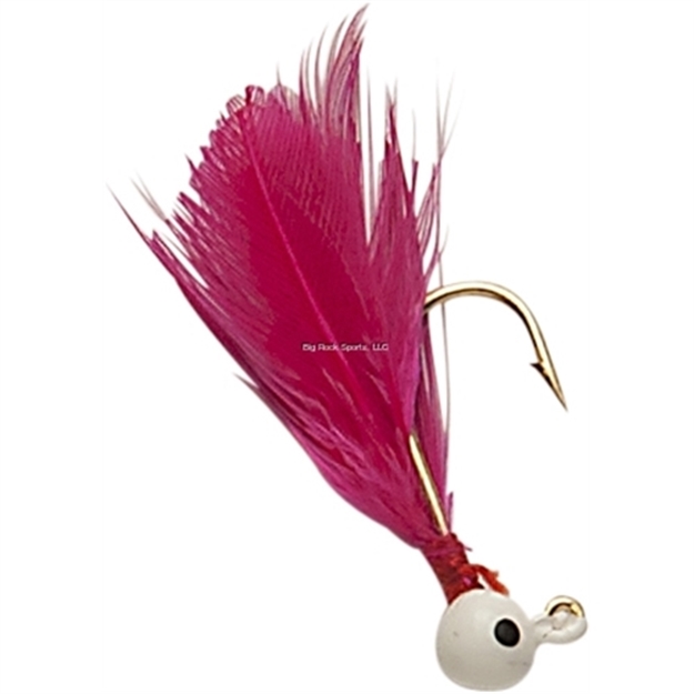 Picture of Double OO Flu-Flu Jig, 1/32 Oz, SZ 8 Hook, White/Pink 62135