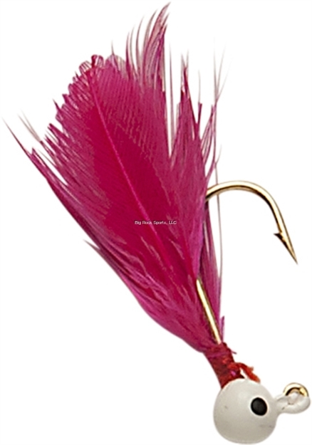 Picture of Double OO Flu-Flu Jig, 1/32 Oz, SZ 8 Hook, White/Pink
