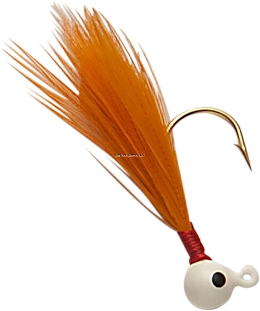 Picture of Double OO Flu-Flu Jig, 1/64 Oz, SZ 8 Hook, White/Orange