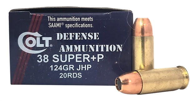 Picture of  Doubletap Ammunition 38Su124ct Doubletap Defense 38Super+P 124Gr Jacket Hollow Point 20 Per Box/10 Case