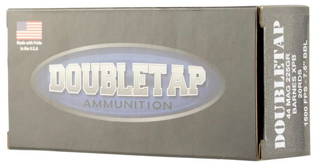 Picture of Doubletap Ammunition 44M225x DT Hunter 44 Remington Magnum 225 GR Barnes Xpb 20 Bx/ 25 CS