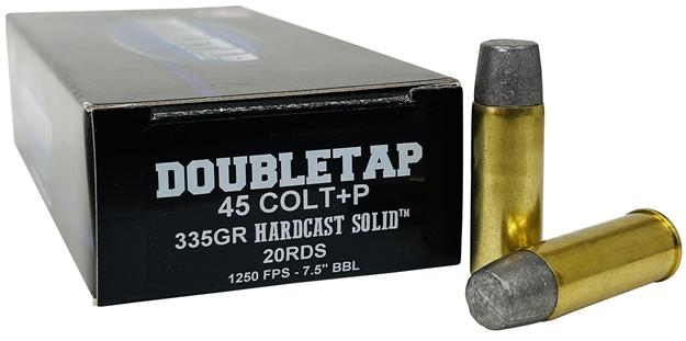 Picture of  Doubletap Ammunition 45P335hc   45Colt+P 335Gr Hard Cast Solid 20 Per Box/25 Case 091037282583