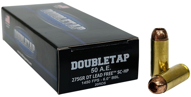 Picture of  Doubletap Ammunition 50Ae275x DT Lead Free  50Ae 275Gr 20 Per Box/25 Case 753387049031