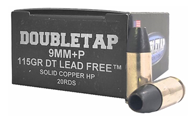 Picture of  Doubletap Ammunition 9Mm115x Tactical  9Mmluger+P 115Gr DT Lead Free 20 Per Box/50 Case 091037349033
