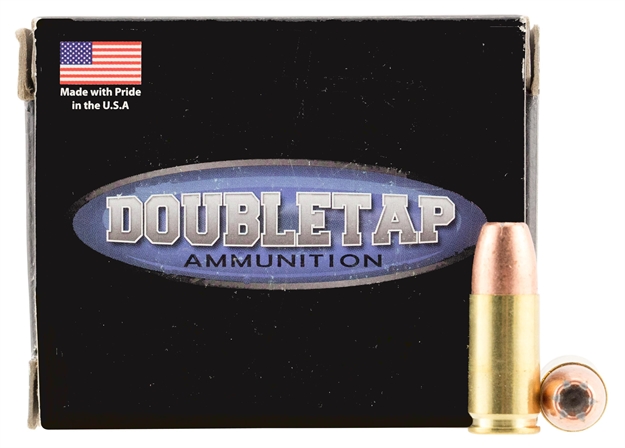 Picture of  Doubletap Ammunition 9Mm124bd Home Defense  9Mmluger+P 124Gr Jacketed Hollow Point 20 Per Box/50 Case