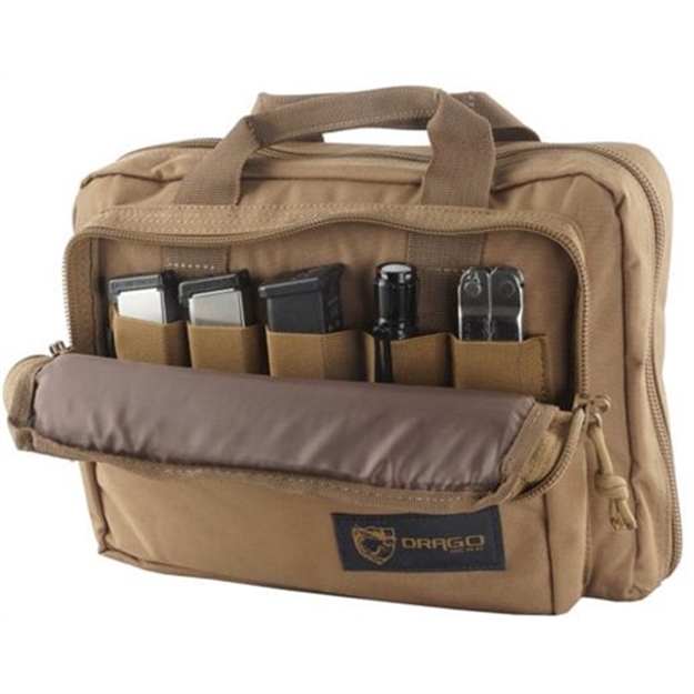 Picture of Drago Gear Double Pistol Case Tan