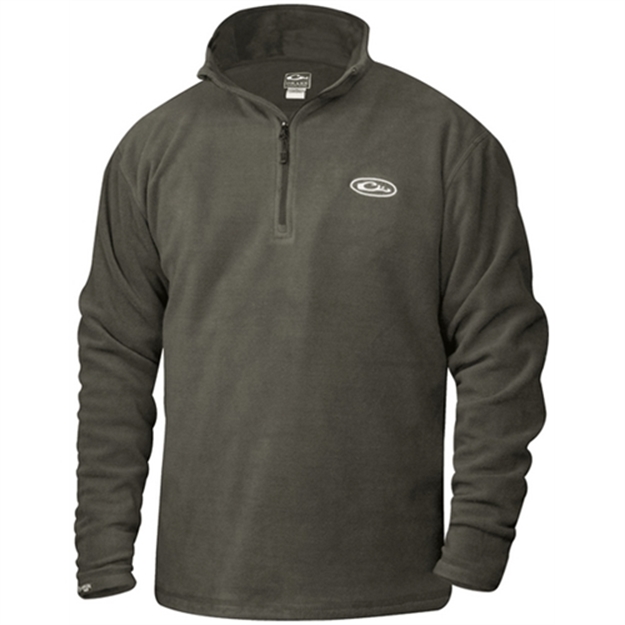 Picture of Drake Outdoors 1/4 Zip Fleece Pullover Gray Dw1081-Gry-5