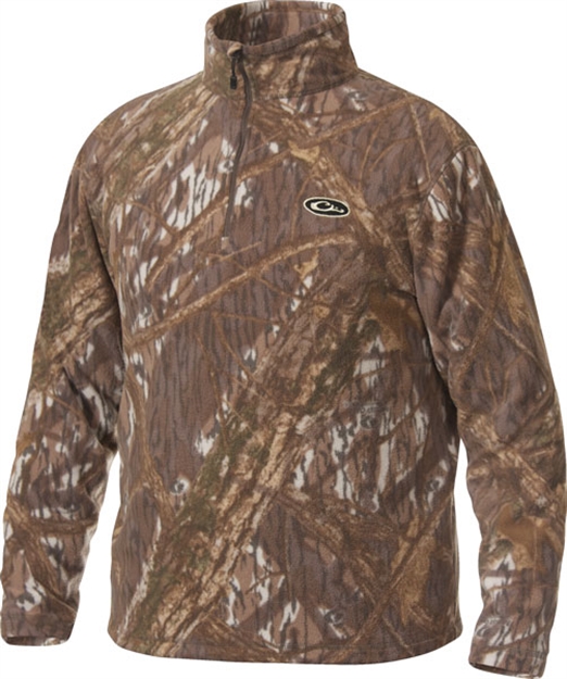 Picture of Drake Outdoors 1/4 Zip Fleece Pullover Shbr Dw1081-021-1