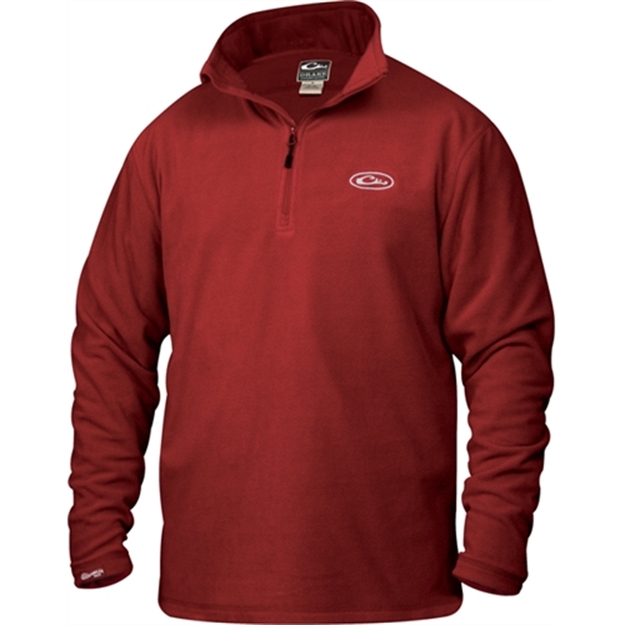 Picture of Drake Outdoors 1/4Zip Fleece Pullover Garnet Dw1081-Gar-1