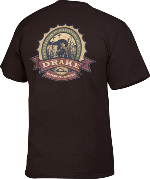 Picture of Drake Outdoors Bottle Cap SS Tshirt Drkchoc Dt2060-Dch-2