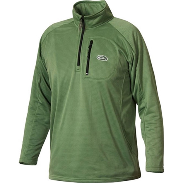 Picture of Drake Outdoors Breathlite 1/4 Zip Jacket Grn