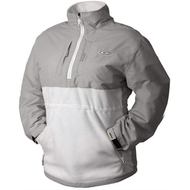 Picture of Drake Outdoors Drake Eqwader 1/4 Zip Wht/Gray Dl3781-Wlg-0L