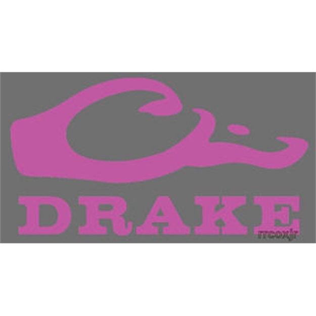 Picture of Drake Outdoors Logo Window Decal Pink