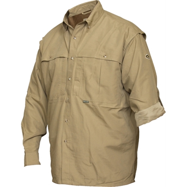 Picture of Drake Outdoors LS Wingshooter Shirt Khaki Dw26111-Kh