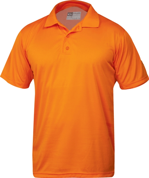 Picture of Drake Outdoors Performance Polo Orange Dw2850-Vrg-2