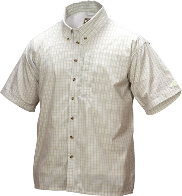 Picture of Drake Outdoors SS Delta Shirt Sea Grn Plaid