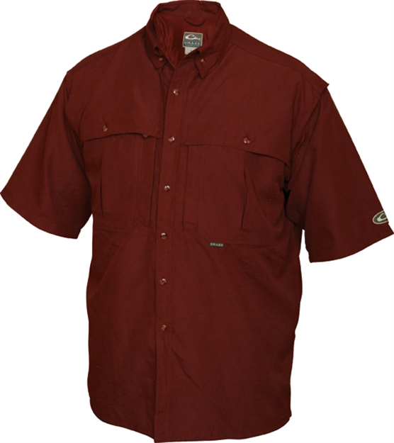 Picture of Drake Outdoors SS Wingshooter Shirt Burg
