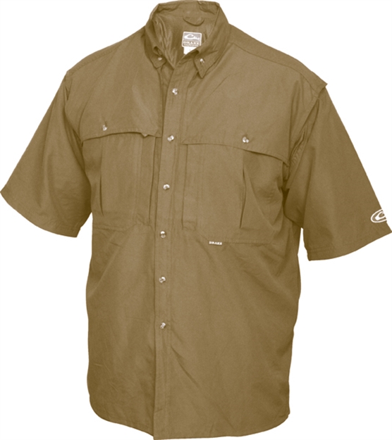 Picture of Drake Outdoors SS Wingshooter Shirt Khaki Dw26021-Kh