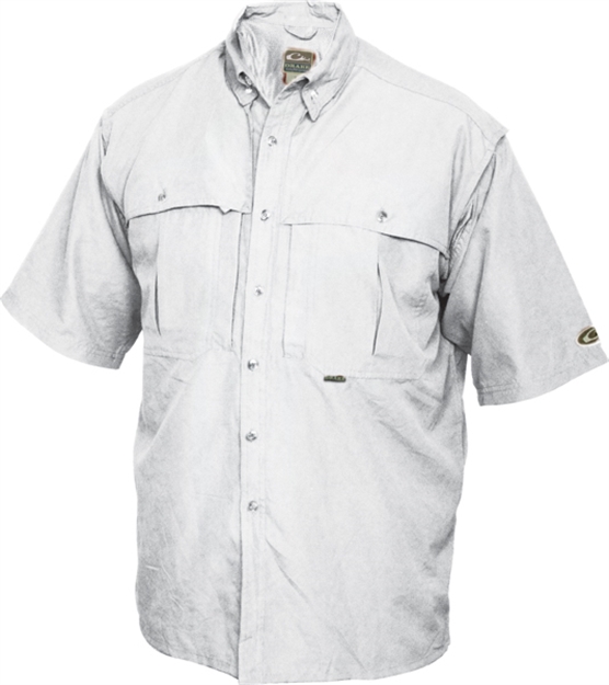 Picture of Drake Outdoors SS Wingshooter Shirt Wht Dw26011-Wh