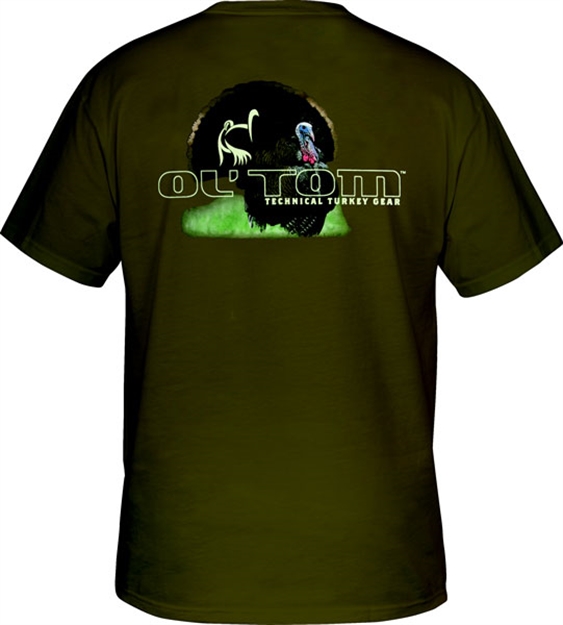 Picture of Drake Outdoors Tom SS T-Shirt Strutting Tom Grn