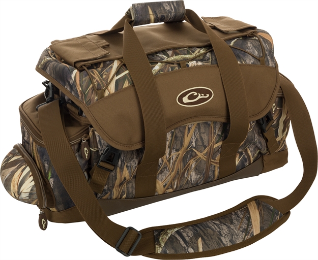 Picture of  Drake Waterfowl Da2030022 Blind Bag Refuge Mossy Oak Bottomland Heavy Duty Nylon Extra Large Duffle Bag Zipper Closure