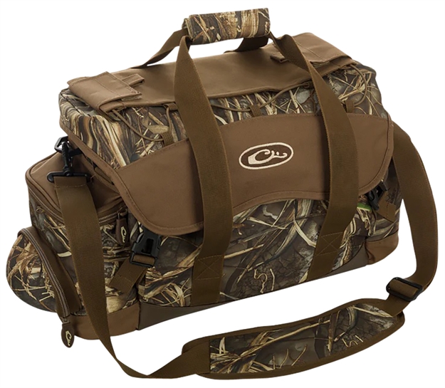Picture of  Drake Waterfowl Da2030038 Blind Bag  (Extra Large), Realtree Max-7, Waterproof Nylon, 20 Pockets, Sunglass Pocket, Thermos Sleeve, Carry Handles/Adj. Strap