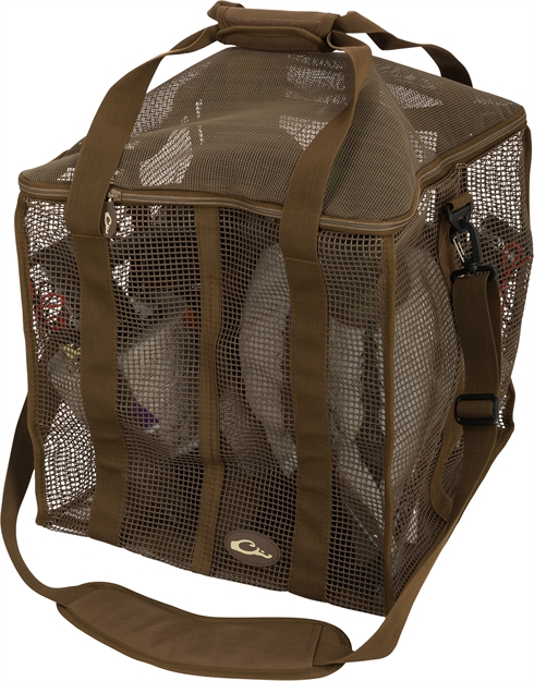 Picture of  Drake Waterfowl Da370004m Decoy Bag Floater 4 Slot Motion Brown Vinyl-Coated Mesh