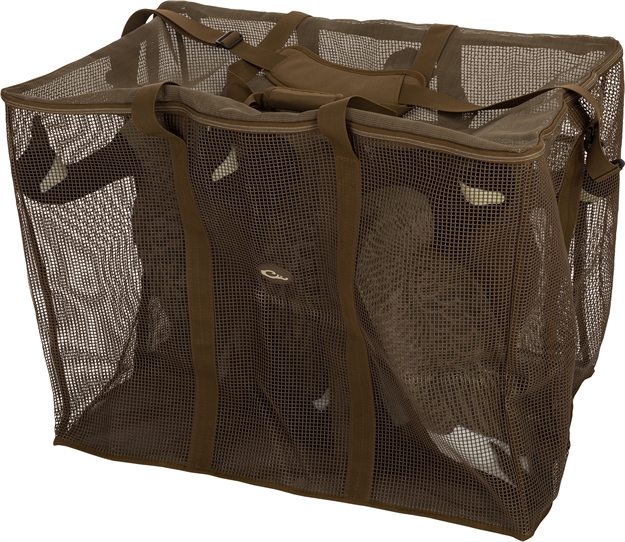 Picture of  Drake Waterfowl Da370006g Decoy Bag Floater 6 Slot Goose Brown Vinyl-Coated Mesh