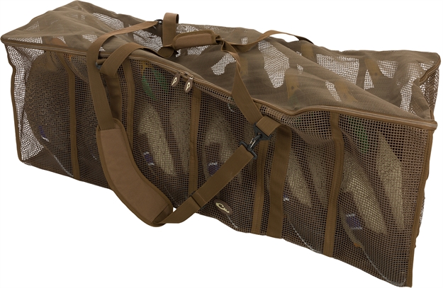 Picture of  Drake Waterfowl Da370012d Decoy Bag Floater 12 Slot Duck Brown Vinyl-Coated Mesh 659601326332