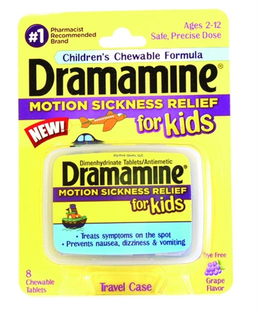 Picture of Dramamine Motion Sickness Chewable 8 Tablets